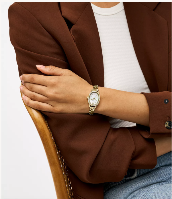 Fossil Penny Three-Hand Gold-Tone Stainless Steel Watch (BQ3976) - Image 3