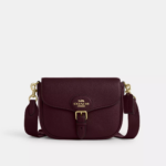Coach Amelia Saddle Bag (Merlot)