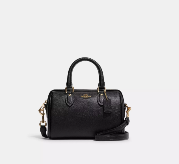 Coach Mini Rowan Crossbody Bag (Black)