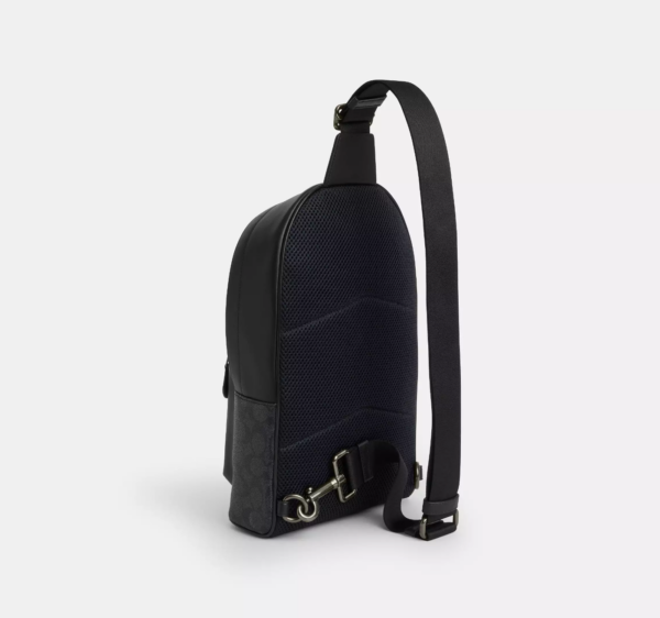 [Pre Order] - Coach West Pack In Signature Canvas (Charcoal) - Image 2