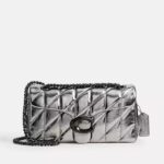 [Pre Order] - Coach Tabby Shoulder Bag 26 With Quilting (Pewter Anthracite) - Boutique Collection