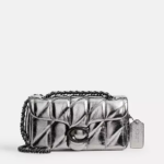Coach Tabby Shoulder Bag 20 With Quilting (Pewter Anthracite) - Boutique Collection