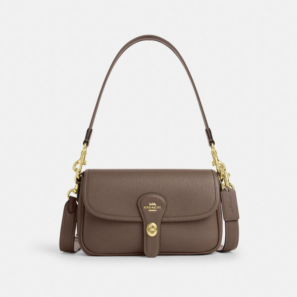 Coach Hadley Shoulder Bag (Dark Stone)