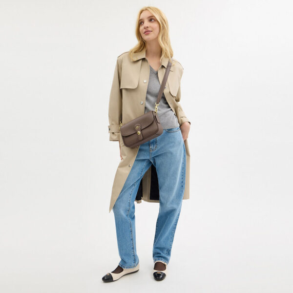 Coach Hadley Shoulder Bag (Dark Stone) - Image 3