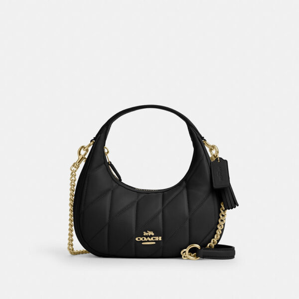 Coach Carmen Mini Crossbody Bag With Quilting (Black)