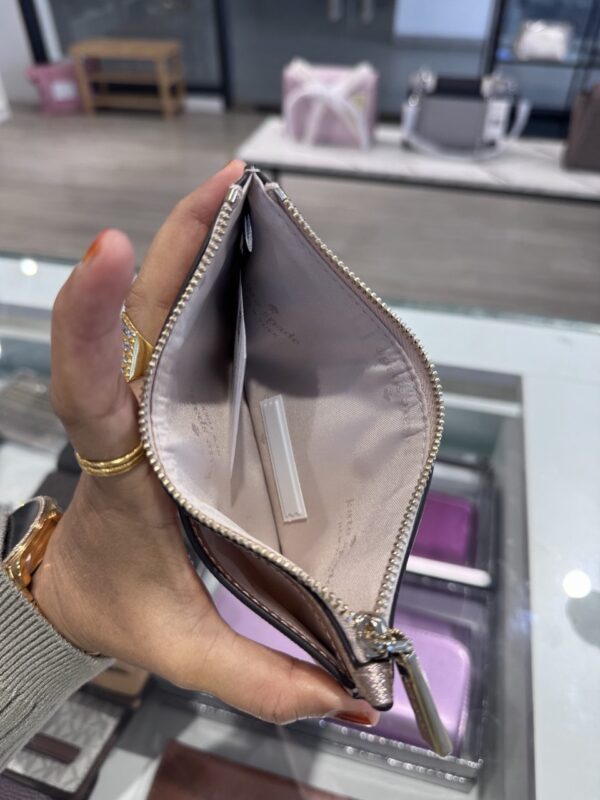 Kate Spade Kenzie  Metallic Saffiano Limited Edition Large Slim Card Holder (Rose Gold) - Image 3