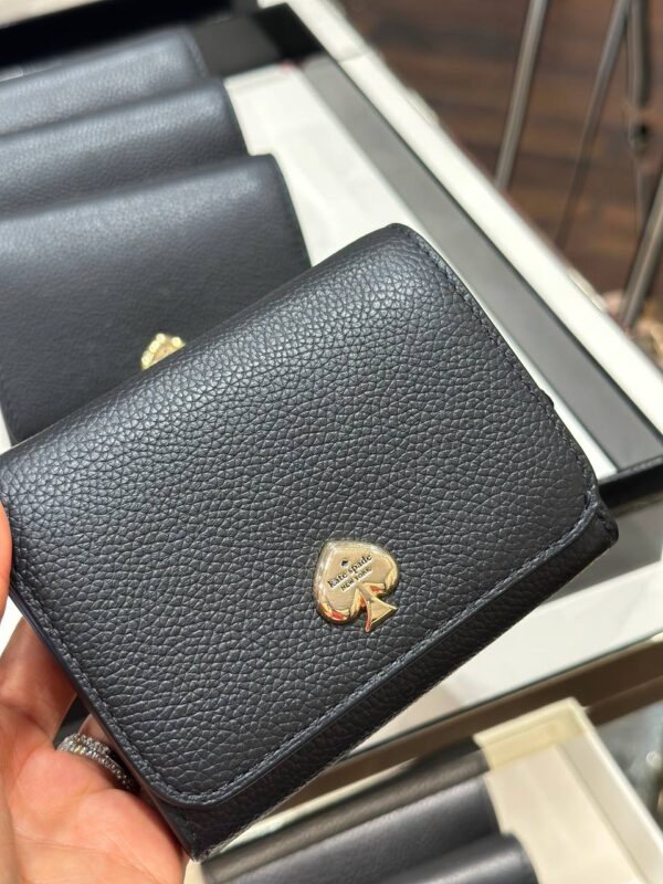 [Pre Order]- Kate Spade Kayla Small L-Zip Wallet (Black) - Image 5