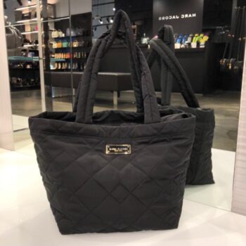 Marc Jacobs Quilted Nylon Tote Bag (Black)