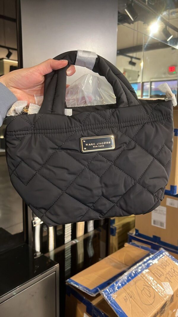 [Pre Order] - Marc Jacobs Quilted Nylon Mini Tote (Black)