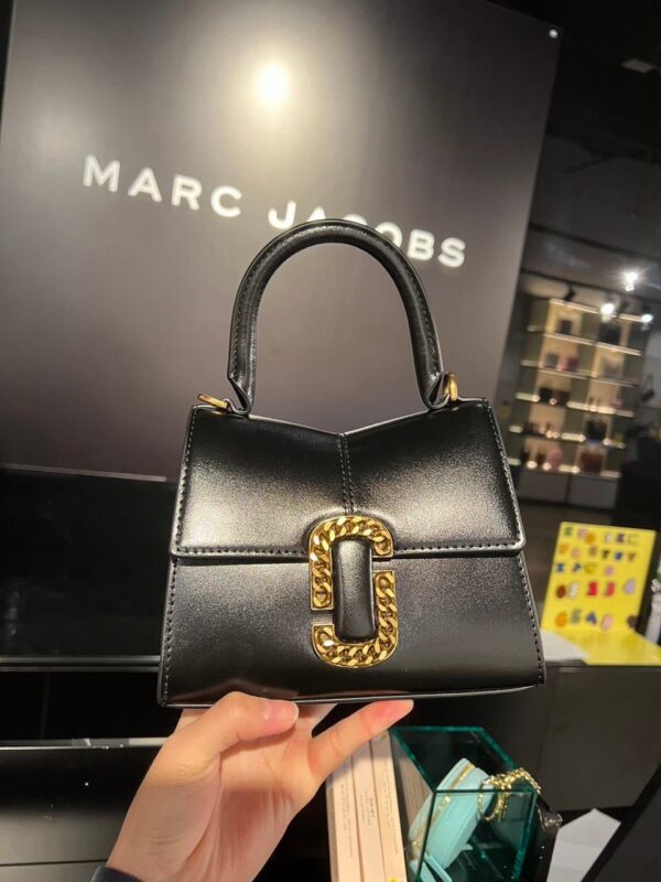 Marc Jacobs The St.Marc Mini Top Handle (Black) - Boutique Collection - Image 6