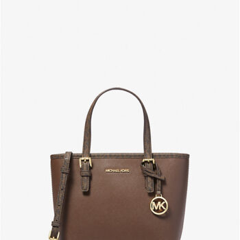 Michael Kors Jet Set Travel Extra-Small Top-Zip Tote Bag (Mocha)