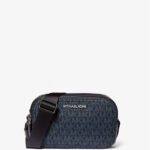 Michael Kors Cooper Signature Logo Camera Bag (Admiral Blue)