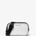 Michael Kors Cooper Signature Logo Camera Bag (White)