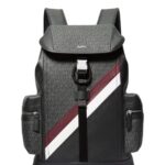 [Pre Order] - Michael Kors Rivington Logo Stripe Backpack (Black)