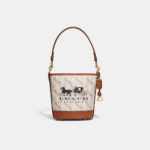 Coach Dakota Bucket 16 With Horse And Carriage (Vanilla) - Boutique Collection
