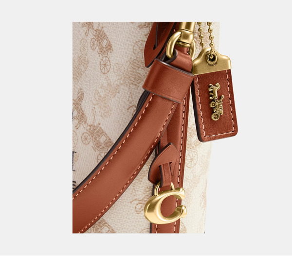 Coach Dakota Bucket 16 With Horse And Carriage (Vanilla) - Boutique Collection - Image 4