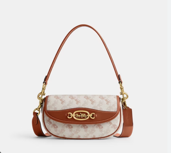 Coach Harley Shoulder Bag 23 With Horse And Carriage (Vanilla) - Boutique Collection