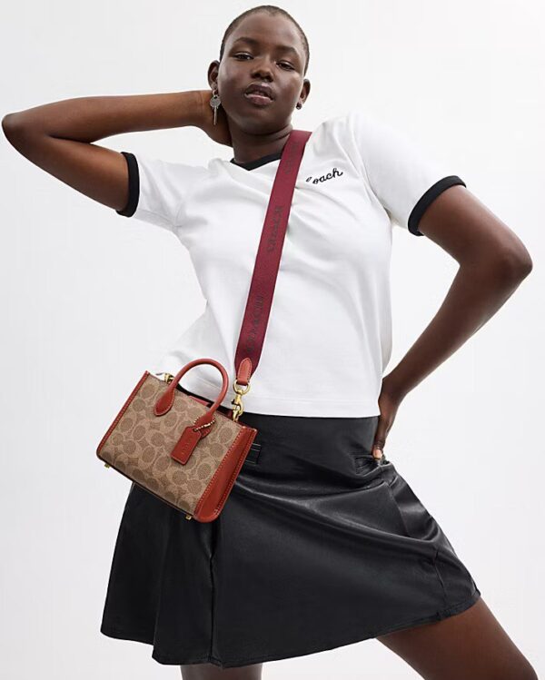 Coach Ace Tote Bag 17 In Signature (Tan Rust) - Boutique Collection - Image 4