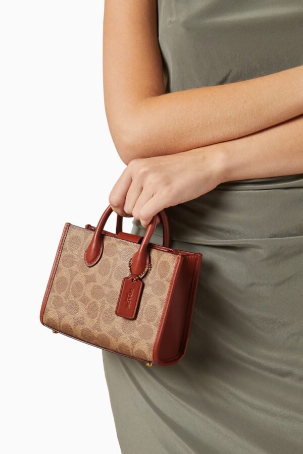 Coach Ace Tote Bag 17 In Signature (Tan Rust) - Boutique Collection - Image 2