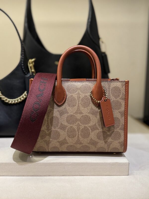 Coach Ace Tote Bag 17 In Signature (Tan Rust) - Boutique Collection - Image 6