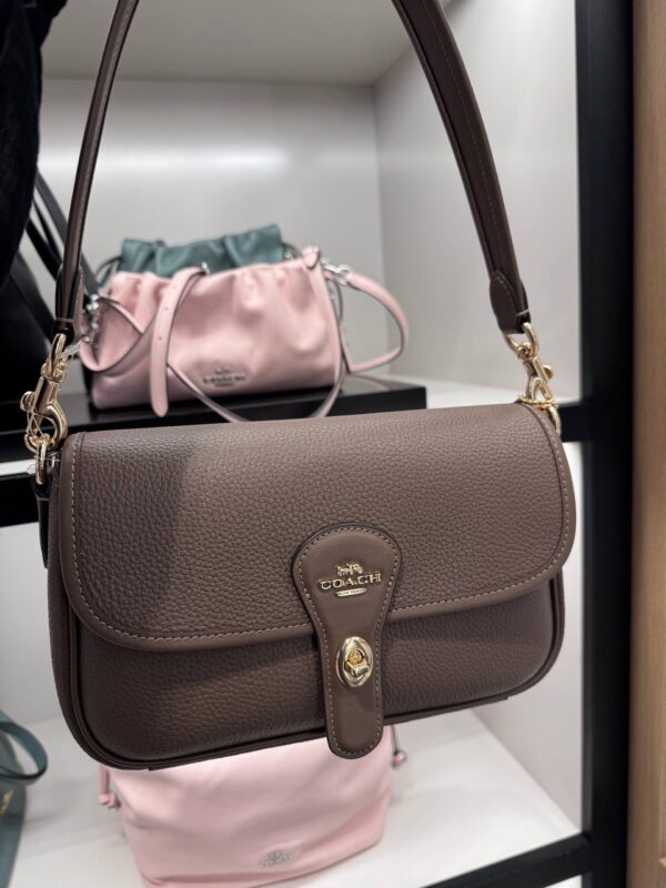 Coach Hadley Shoulder Bag (Dark Stone) - Image 6