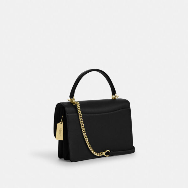 Coach Klare Top Handle Bag In Signature Canvas (Walnut Black) - Image 6