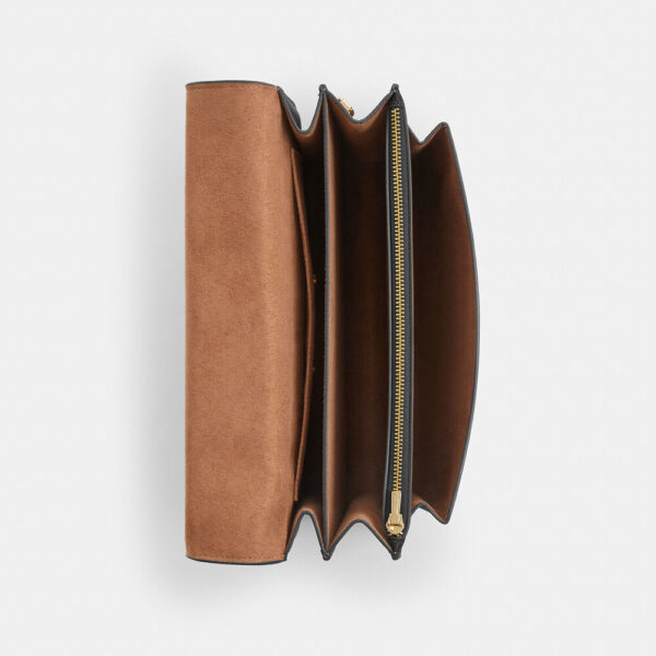 Coach Klare Top Handle Bag In Signature Canvas (Walnut Black) - Image 5