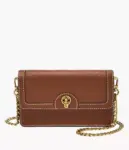 Fossil Ainsley Crossbody in Leather/Polyurethane (Brown)