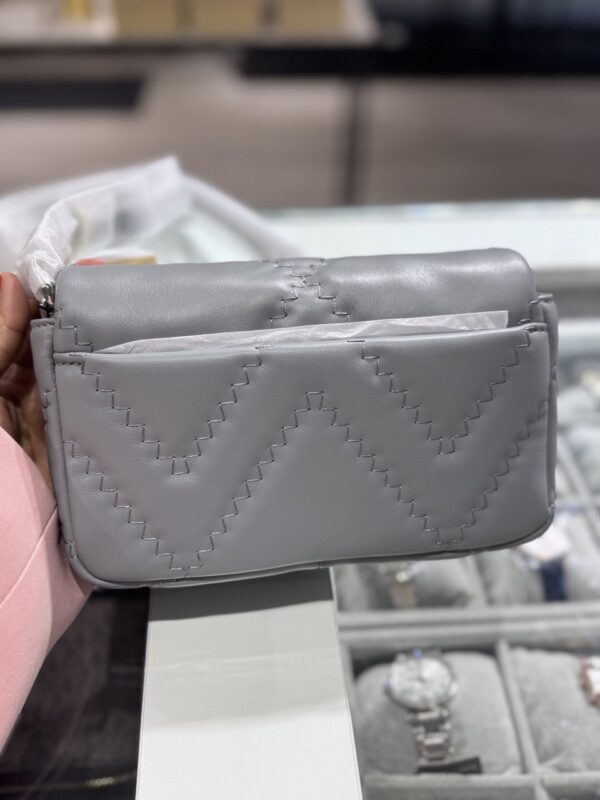 Marc Jacobs The Quilted Leather J Marc Mini Shoulder Bag (Rock Grey) - Boutique Collection - Image 5
