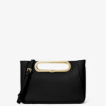 Michael Kors Chelsea Large Saffiano Leather Convertible Crossbody Bag (Black) Boutique Collection