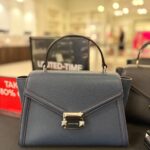 Michael Kors Whitney Medium Flap Top Handle Satchel (Navy)