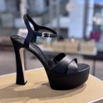 Michael Kors Leona Platform Leather (Black) Size US9