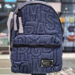 Marc by Marc Jacobs Jumbled Logo Backpack (Denim Blue)