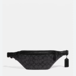 Coach Charter Belt Bag 7 In Signature Canvas (Charcoal)- Boutique Collection