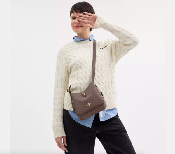 [Pre Order]- Coach Hadley Mini Crossbody Bag (Dark Stone) - Image 4