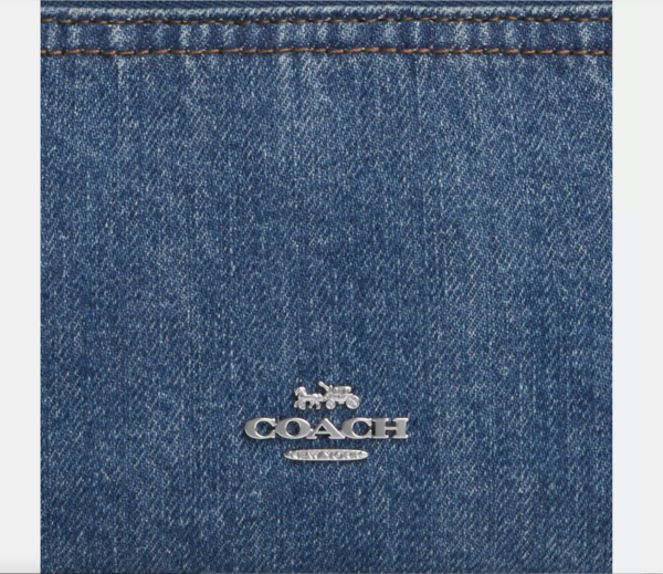 [Pre Order]- Coach Double Zip Wallet Wristlet (Indigo) - Image 3