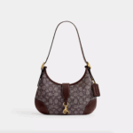 [Pre Order]- Coach Hamptons Hobo Bag In Signature Jacquard (Oak Maple) Boutique Collection