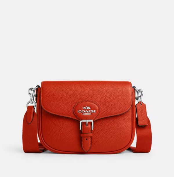 [Pre Order]- Coach Amelia Saddle Bag (Deep Orange)