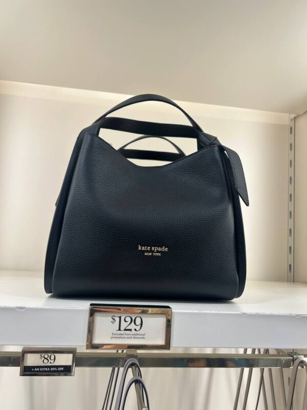 [Pre Order]- Kate Spade Knott Medium Crossbody Tote (Black)-Boutique Collection - Image 5