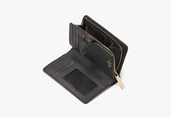 [Pre Order]- Kate Spade Kenzie Boxed Medium Compact Wallet (Black) - Image 4