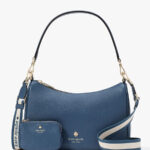 Kate Spade Emma Pebbled Leather Medium Shoulder Bag(Bluestone)