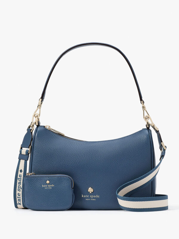 [Pre Order]- Kate Spade Emma Pebbled Leather Medium Shoulder Bag(Bluestone)