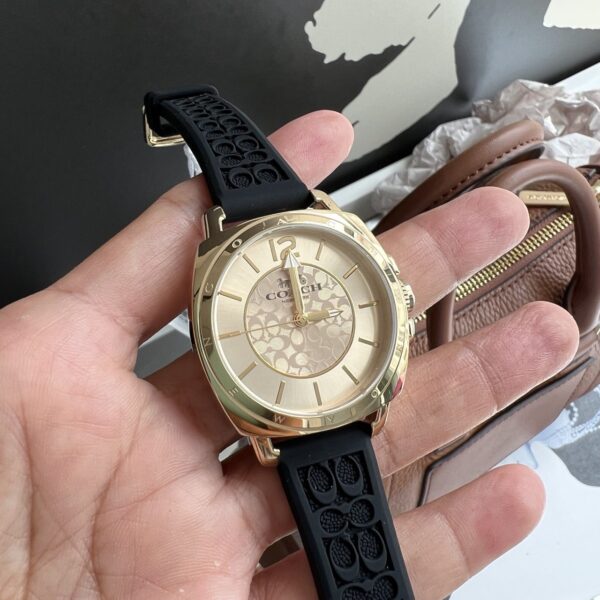 [Pre Order]- Coach Boyfriend Women's Watch, 34mm (Black) - Image 3