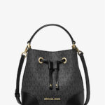 Michael Kors Mercer Small Logo Bucket Bag (Black)