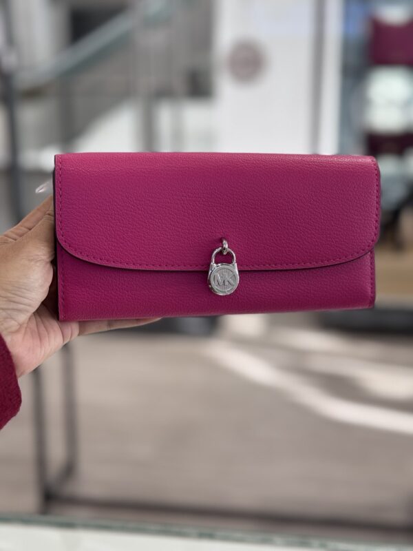 Michael Kors Hamilton Large Leather Continental Wallet (Dragonfruit)