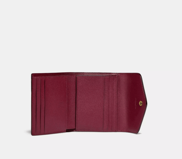 Coach Wyn Small Wallet In Colorblock Signature Canvas (Tan) Boutique Collection - Image 5