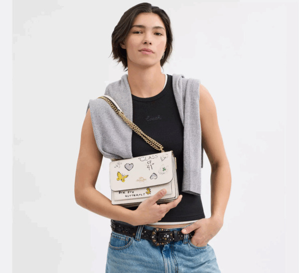 [Pre Order]-Coach Klare Crossbody Bag With Sketch Print (Chalk Multi) LIMITED EDITION - Image 5
