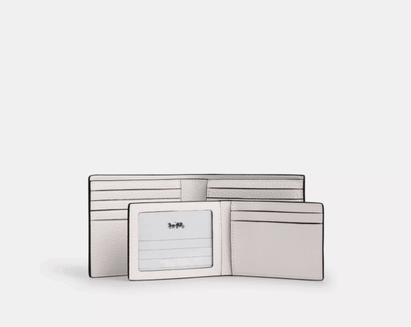 [Pre Order]-Coach 3 In 1 Wallet With Varsity Motif (Chalk) - Image 2