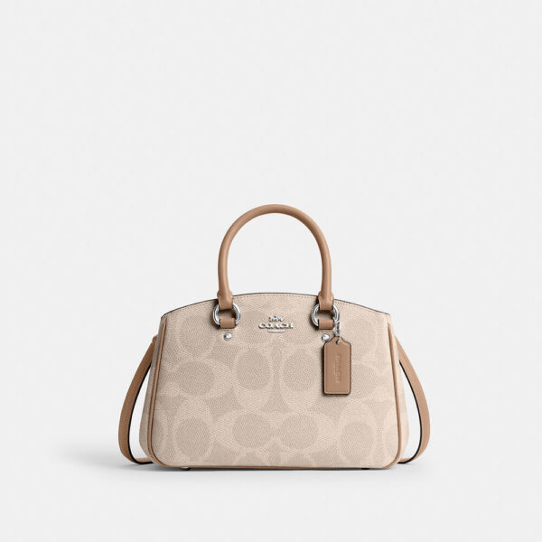Coach Savannah Small Carryall Bag In Signature Canvas (Sand Taupe)
