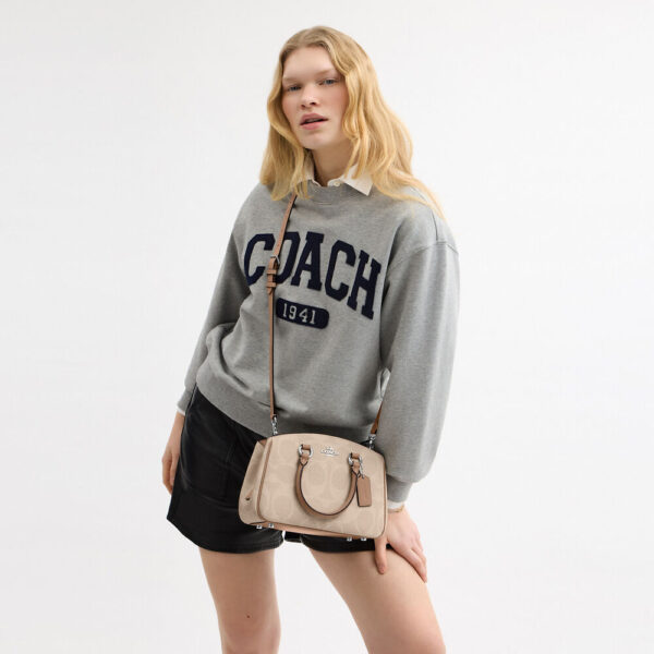 Coach Savannah Small Carryall Bag In Signature Canvas (Sand Taupe) - Image 5